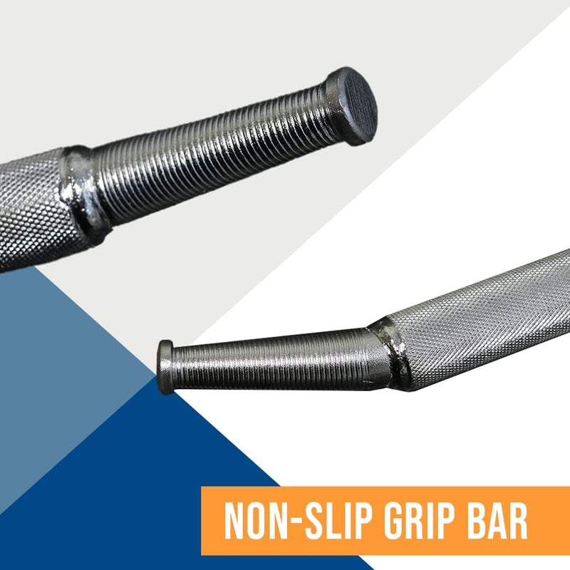 Boxer Chrome Combination Winch Bar with Rounded Head, Steel Bar Non-Slip Grip, Square End – for Flatbed Trailer Winches and Chain Binders - 35” - Image 2